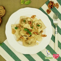 Gobbi Integrali Formaggio Erbe e Noci con pesto di noci