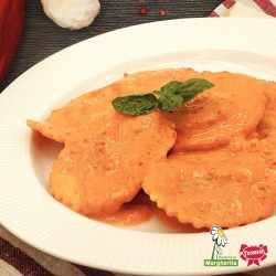 Gransole ortolano con salsa di peperoni