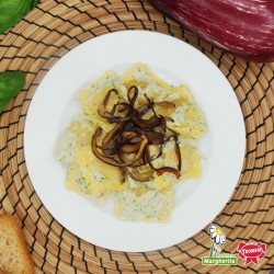 Agnolotti alla Norma al sugo di Melanzane