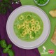 Tortellini al prosciutto crudo su letto di piselli