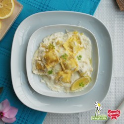 Agnolotti di mare con salsa al limone