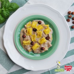 Plin Toma e Nocciole con salsa di nocciole
