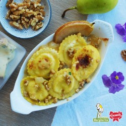 Gransole Bufalotto e Scamorza con pere e gorgonzola