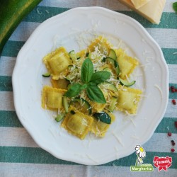 Agnolotti di cinghiale con zucchine
